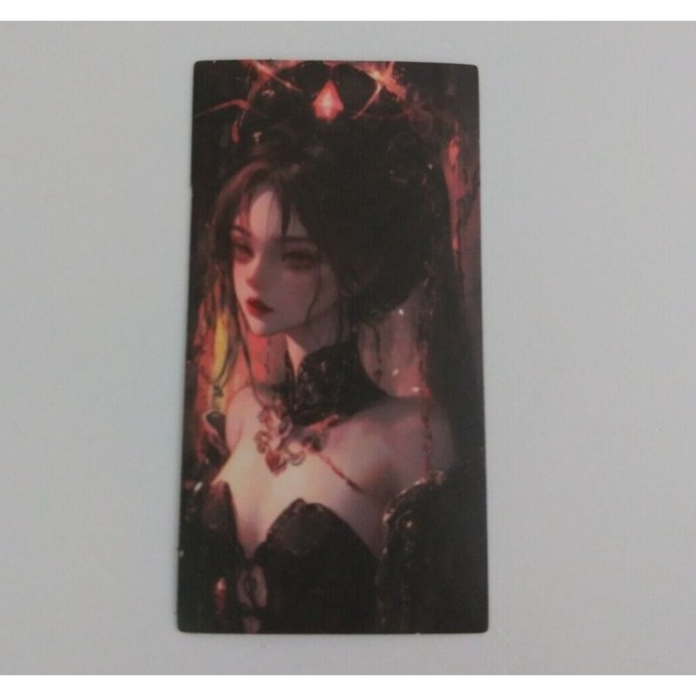 10/$10 Beautiful Dark Wind Maiden Sticker 2.5" x 1.25" (V)